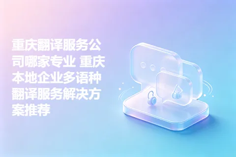 重庆翻译服务公司哪家专业 重庆本地企业多语种翻译服务解决方案推荐