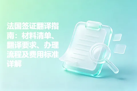 法国签证翻译指南：材料清单、翻译要求、办理流程及费用标准详解