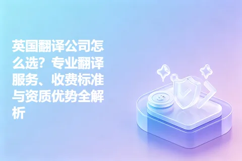 英国翻译公司怎么选？专业翻译服务、收费标准与资质优势全解析