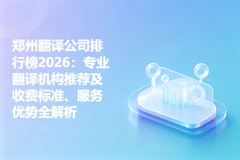 郑州翻译公司排行榜2026：专业翻译机构推荐及收费标准、服务优势全解析