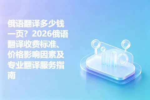俄语翻译多少钱一页？2026俄语翻译收费标准、价格影响因素及专业翻译服务指南