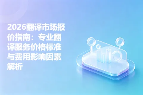 2026翻译市场报价指南：专业翻译服务价格标准与费用影响因素解析