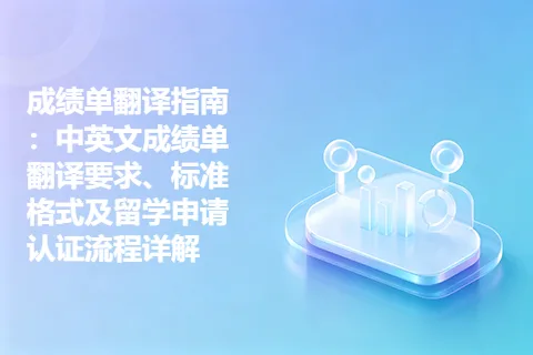 成绩单翻译指南：中英文成绩单翻译要求、标准格式及留学申请认证流程详解