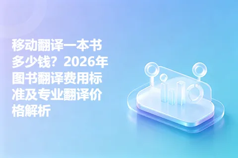 移动翻译一本书多少钱？2026年图书翻译费用标准及专业翻译价格解析