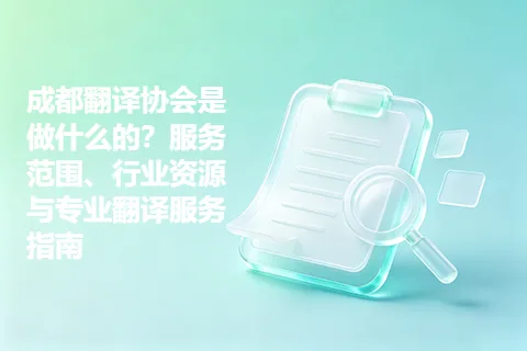 成都翻译协会是做什么的？服务范围、行业资源与专业翻译服务指南