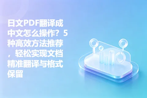 日文PDF翻译成中文怎么操作？5种高效方法推荐，轻松实现文档精准翻译与格式保留