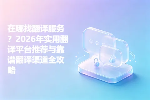 在哪找翻译服务？2026年实用翻译平台推荐与靠谱翻译渠道全攻略