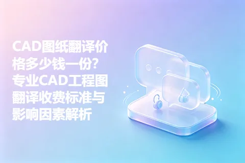 CAD图纸翻译价格多少钱一份？专业CAD工程图翻译收费标准与影响因素解析