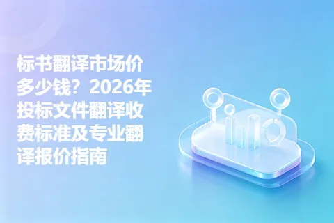 标书翻译市场价多少钱？2026年投标文件翻译收费标准及专业翻译报价指南