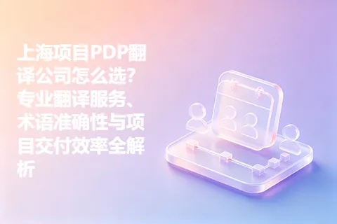 上海项目PDP翻译公司怎么选？专业翻译服务、术语准确性与项目交付效率全解析