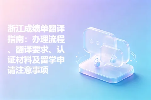 浙江成绩单翻译指南:办理流程、翻译要求、认证材料及留学申请注意事项