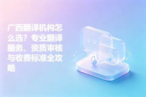 广西翻译机构怎么选？专业翻译服务、资质审核与收费标准全攻略