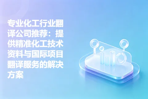 专业化工行业翻译公司推荐：提供精准化工技术资料与国际项目翻译服务的解决方案
