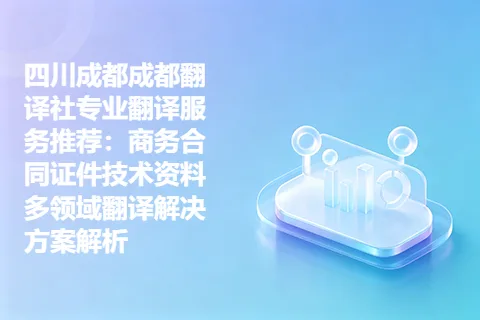 四川成都成都翻译社专业翻译服务推荐：商务合同证件技术资料多领域翻译解决方案解析