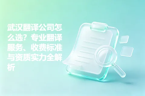 武汉翻译公司怎么选？专业翻译服务、收费标准与资质实力全解析