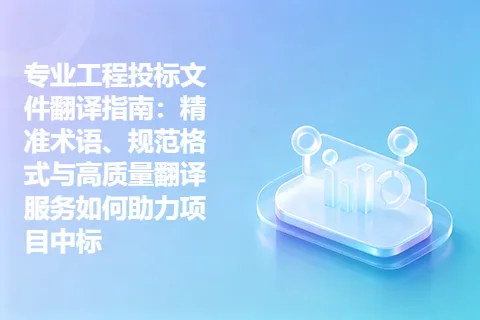 专业工程投标文件翻译指南：精准术语、规范格式与高质量翻译服务如何助力项目中标
