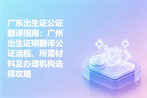 广东出生证公证翻译指南：广州出生证明翻译公证流程、所需材料及办理机构选择攻略