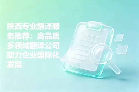 陕西专业翻译服务推荐：高品质多领域翻译公司助力企业国际化发展