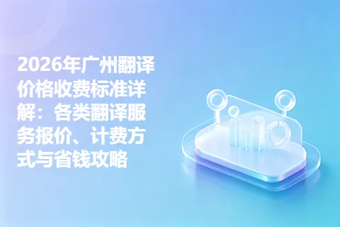 2026年广州翻译价格收费标准详解：各类翻译服务报价、计费方式与省钱攻略