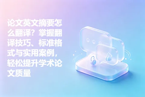 论文英文摘要怎么翻译？掌握翻译技巧、标准格式与实用案例，轻松提升学术论文质量