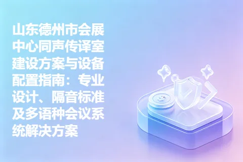 山东德州市会展中心同声传译室建设方案与设备配置指南：专业设计、隔音标准及多语种会议系统解决方案