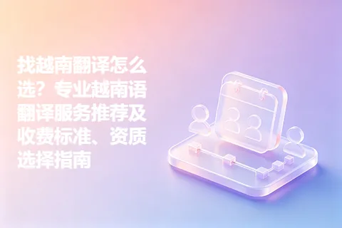找越南翻译怎么选?专业越南语翻译服务推荐及收费标准、资质选择指南