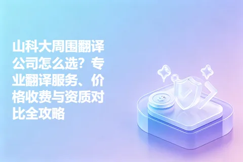 山科大周围翻译公司怎么选?专业翻译服务、价格收费与资质对比全攻略