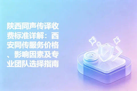 陕西同声传译收费标准详解：西安同传服务价格、影响因素及专业团队选择指南