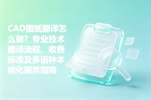 CAD图纸翻译怎么做？专业技术翻译流程、收费标准及多语种本地化服务指南