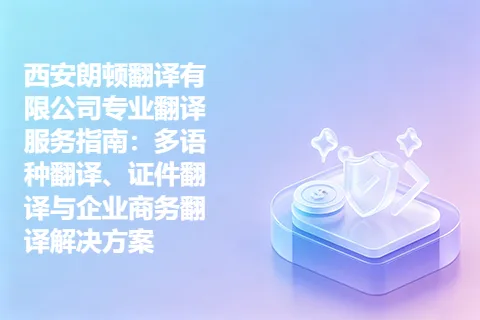 西安朗顿翻译有限公司专业翻译服务指南：多语种翻译、证件翻译与企业商务翻译解决方案