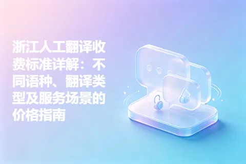 浙江人工翻译收费标准详解：不同语种、翻译类型及服务场景的价格指南