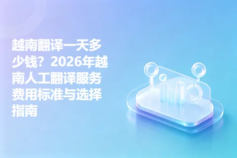 越南翻译一天多少钱？2026年越南人工翻译服务费用标准与选择指南