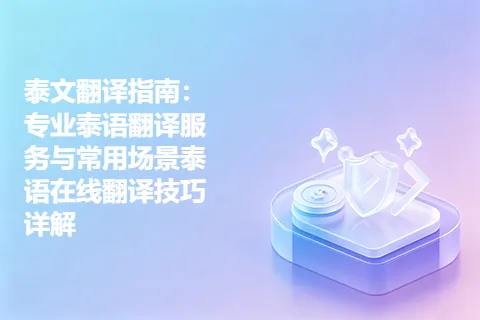泰文翻译指南：专业泰语翻译服务与常用场景泰语在线翻译技巧详解