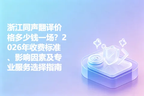 浙江同声翻译价格多少钱一场？2026年收费标准、影响因素及专业服务选择指南