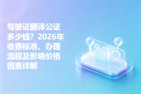 驾驶证翻译公证多少钱？2026年收费标准、办理流程及影响价格因素详解