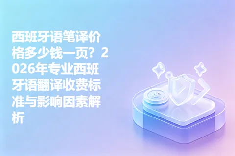 西班牙语笔译价格多少钱一页？2026年专业西班牙语翻译收费标准与影响因素解析
