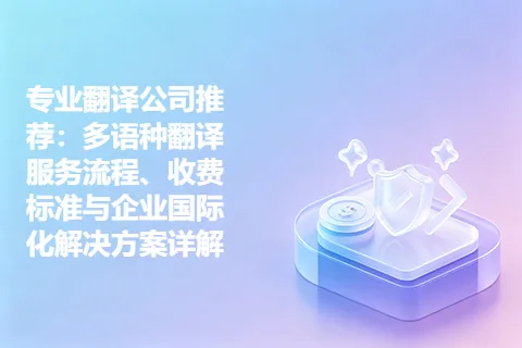专业翻译公司推荐：多语种翻译服务流程、收费标准与企业国际化解决方案详解