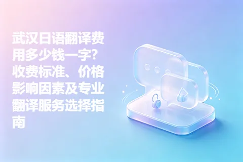 武汉日语翻译费用多少钱一字？收费标准、价格影响因素及专业翻译服务选择指南