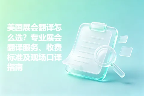 美国展会翻译怎么选？专业展会翻译服务、收费标准及现场口译指南