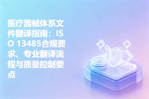 医疗器械体系文件翻译指南：ISO 13485合规要求、专业翻译流程与质量控制要点