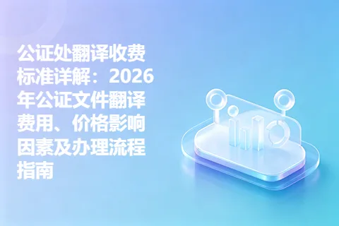 公证处翻译收费标准详解：2026年公证文件翻译费用、价格影响因素及办理流程指南