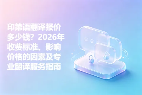 印第语翻译报价多少钱？2026年收费标准、影响价格的因素及专业翻译服务指南