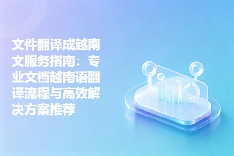 文件翻译成越南文服务指南：专业文档越南语翻译流程与高效解决方案推荐
