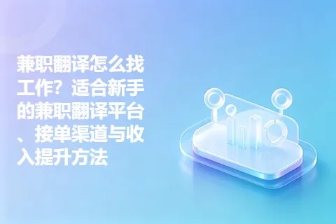 兼职翻译怎么找工作？适合新手的兼职翻译平台、接单渠道与收入提升方法