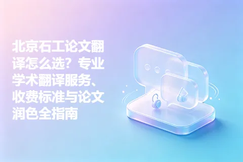 北京石工论文翻译怎么选？专业学术翻译服务、收费标准与论文润色全指南