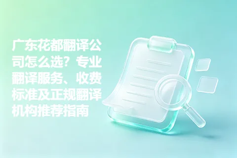 广东花都翻译公司怎么选？专业翻译服务、收费标准及正规翻译机构推荐指南