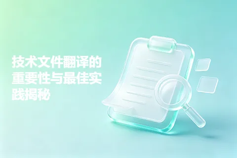 技术文件翻译的重要性与最佳实践揭秘