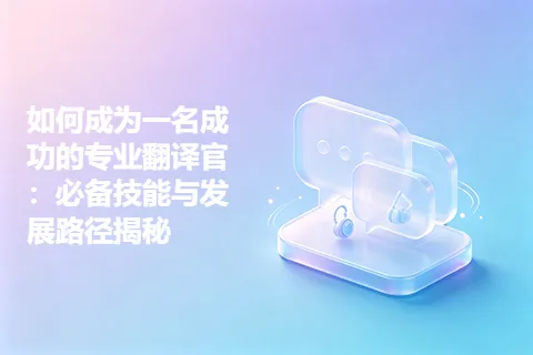 如何成为一名成功的专业翻译官：必备技能与发展路径揭秘