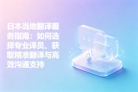 日本当地翻译服务指南：如何选择专业译员、获取精准翻译与高效沟通支持