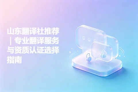 山东翻译社推荐｜专业翻译服务与资质认证选择指南